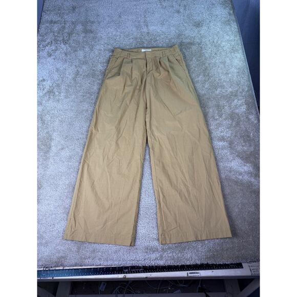 Anthropologie Pants Womens Size 0 Brown Wide Leg Pockets 29x31 C215 - Picture 1 of 12